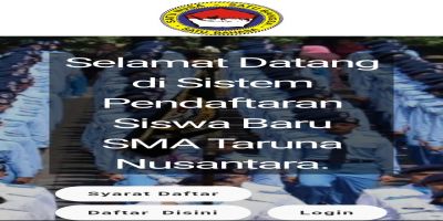 Pendaftaran siswa baru SMA Taruna Nusantara